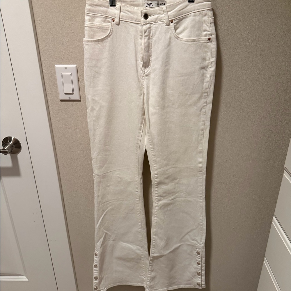 Zara  Women's White Jeans